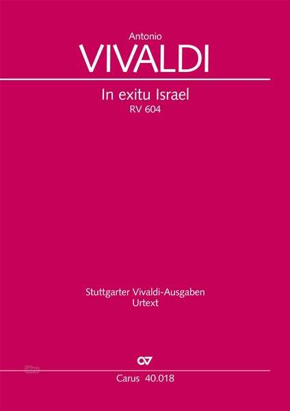 Cover for Vivaldi · Vivaldi:in Exitu Israel (partitur) (Book)