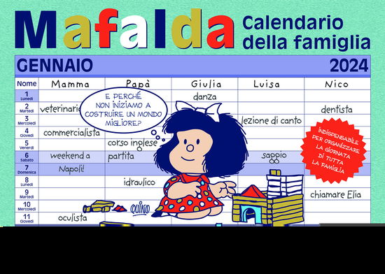 Mafalda. Calendario Della Famiglia 2024 - Quino - Books -  - 9791259572677 - 