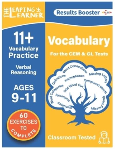 Cover for Leaping Learner · 11 + Vocabulary Practice: Verbal Reasoning: Ages 9 - 11 years (Paperback Book) (2021)