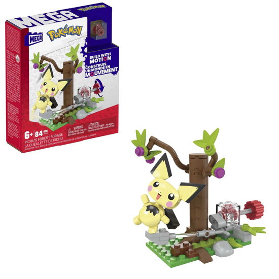 Pokémon Mega Construx Bauset Pichus Wald-Futtersuc - Mattel - Gadżety -  - 0194735154678 - 26 czerwca 2023