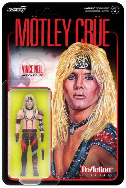 Motley Crue Reaction Figures Wave 01 - Vince Neil (Shout At The Devil) - Mötley Crüe - Produtos - SUPER 7 - 0840049833678 - 5 de fevereiro de 2024