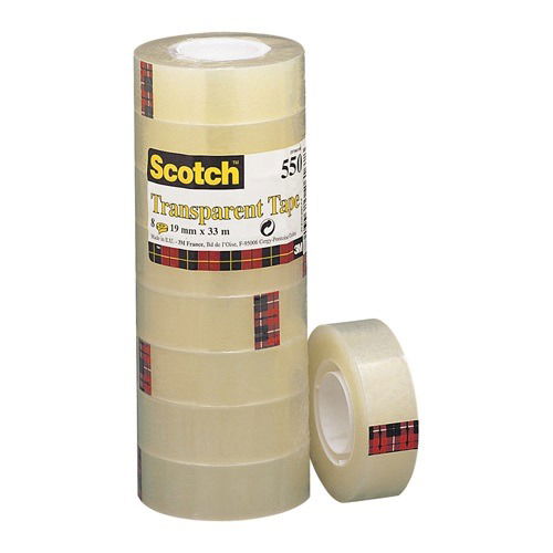 Scotch Economy Transparent Tape · 8 Rolls - 19 Mm X 33 M (MERCH)