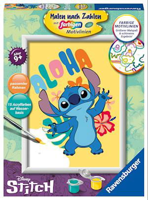 Disney Malen nach Zahlen Malset Aloha Stitch 18 x (Spielzeug) (2024)