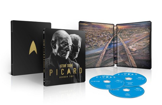 Cover for Star Trek: Picard · Stagione 02 (3 Blu-Ray) (Steelbook) (Blu-ray) (2022)