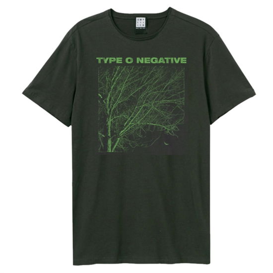 Type O Negative Green Tree Amplified Vintage Charcoal X Large T Shirt - Type O Negative - Koopwaar - AMPLIFIED - 5054488869678 - 