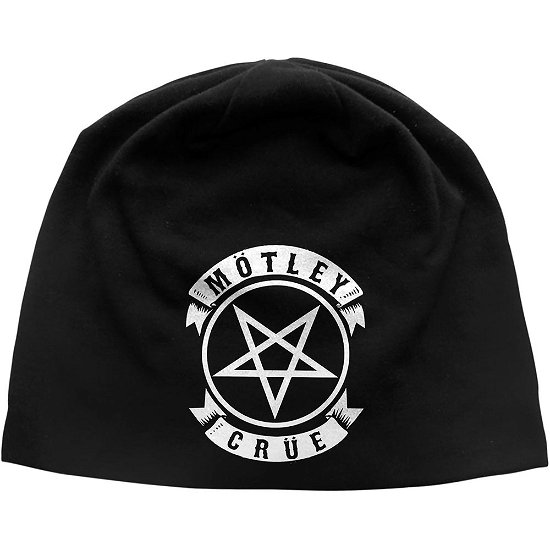 Motley Crue Unisex Beanie Hat: Pentagram - Mötley Crüe - Koopwaar -  - 5055339793678 - 