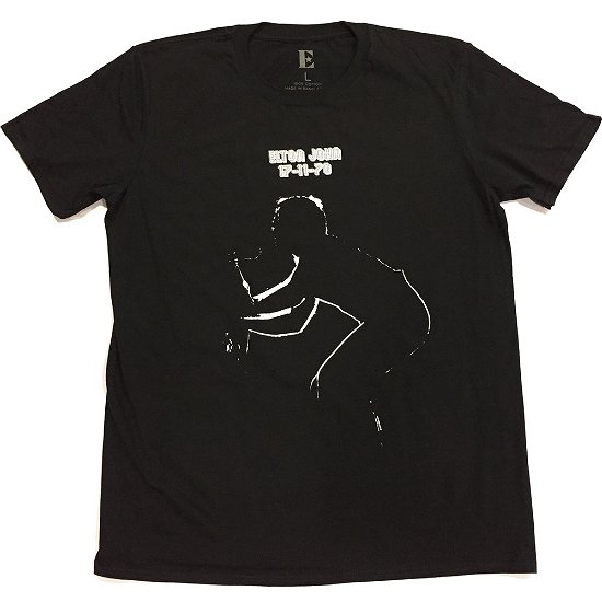 Elton John Unisex T-Shirt: 17.11.70 Album - Elton John - Produtos - Global - Apparel - 5055979995678 - 