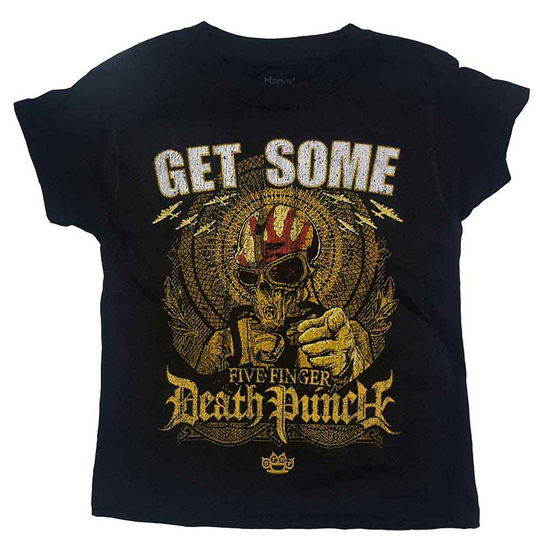 Cover for Five Finger Death Punch · Five Finger Death Punch Kids T-Shirt: Get Some (5-6 Years) (T-shirt) [size 5-6yrs] [Black - Kids edition]