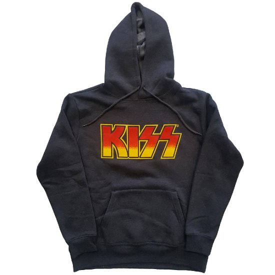 Cover for Kiss · KISS Unisex Pullover Hoodie: Classic Logo (Hoodie) [size L] [Grey - Unisex edition]