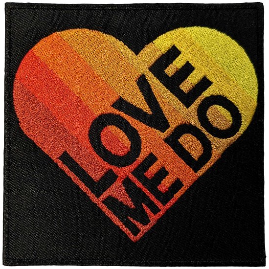 The Beatles Standard Woven Patch: Love Me Do Gradient Heart - The Beatles - Merchandise -  - 5056561098678 - 