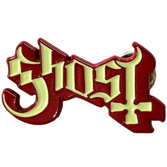Cover for Ghost · Ghost  Pin Badge: Logo Red Shadow (Anstecker)