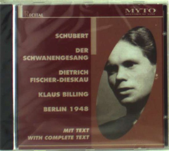 Cover for Franz Schubert (1797-1828) · Schwanengesang D.957 (CD)