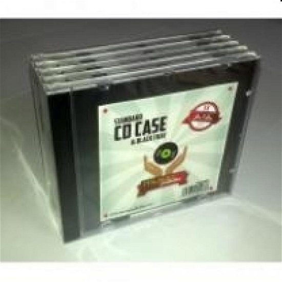 Cover for Music Protection · 5x CD Standard Jewel Box Clear &amp; Trays Black - Mounted and Cellophaned (COVER)
