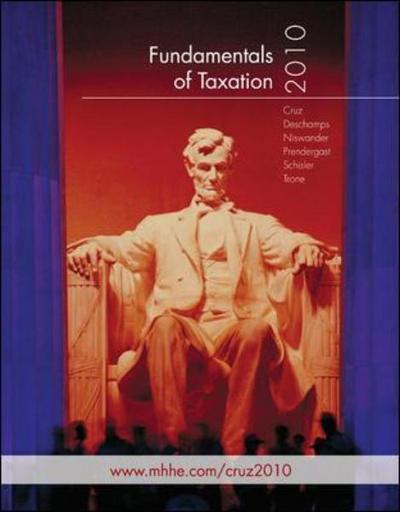 Cover for Ana Cruz · Fundamentals of Taxation 2010 (Paperback Book) (2010)