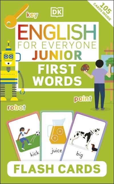 Cover for Dk · English for Everyone Junior First Words Flash Cards - DK English for Everyone Junior (Flashcards) (2022)