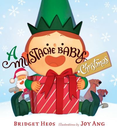 Cover for Bridget Heos · Mustache Baby Christmas (Board book) (2020)