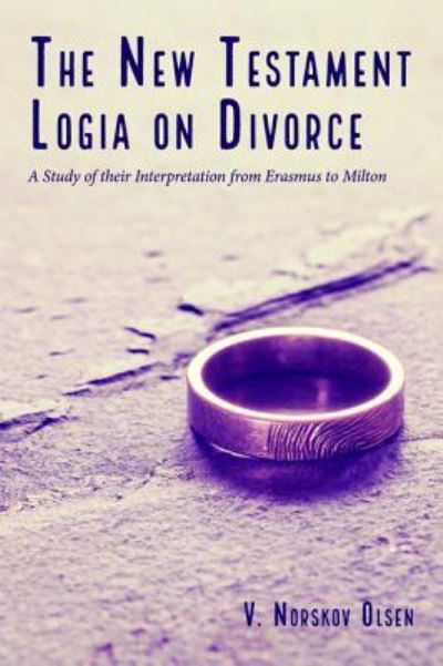 Cover for V Norskov Olsen · The New Testament Logia on Divorce (Paperback Book) (2019)
