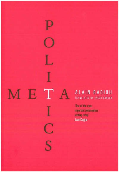 Cover for Alain Badiou · Metapolitics (Pocketbok) (2006)