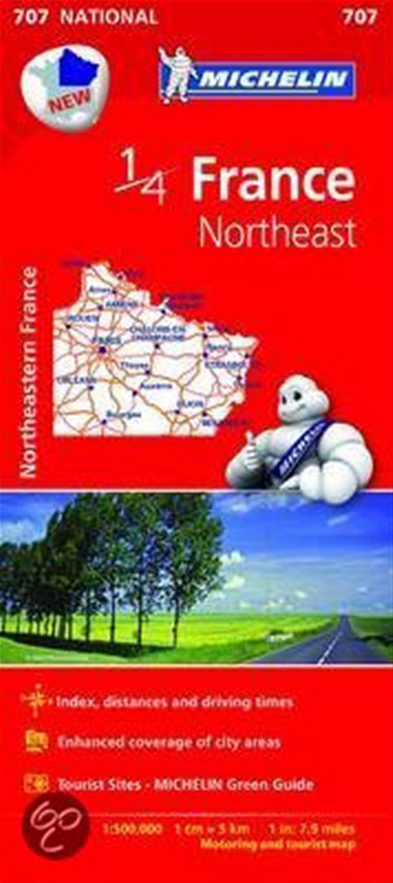 Cover for Michelin · Michelin National Maps: France Northeast (Innbunden bok) (2015)