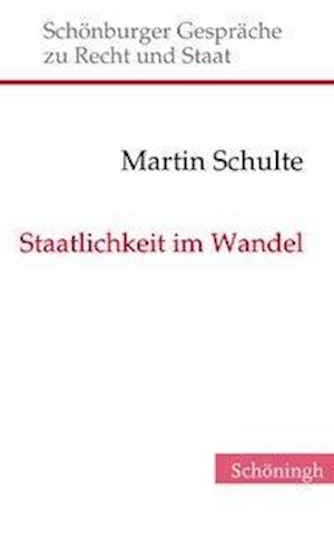 Cover for Schulte · Staatlichkeit im Wandel (Book) (2017)