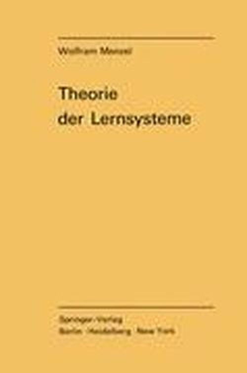 Cover for W. Menzel · Theorie der Lernsysteme (Taschenbuch) [German edition] (1970)