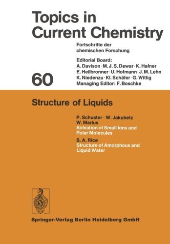 Cover for Kendall N. Houk · Structure of Liquids - Topics in Current Chemistry (Paperback Book) [Softcover reprint of the original 1st ed. 1975 edition] (2013)
