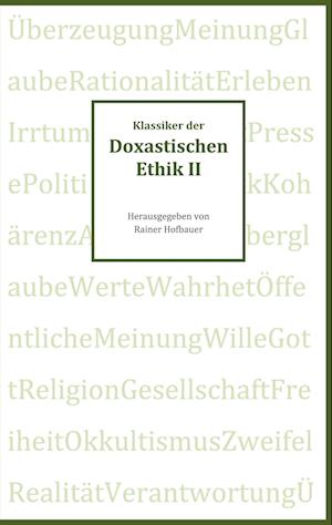 Cover for Rainer Hofbauer · Klassiker der Doxastischen Ethik II (Paperback Book) (2021)