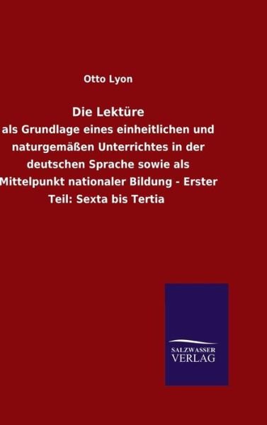 Cover for Lyon · Die Lektüre (Buch) (2016)