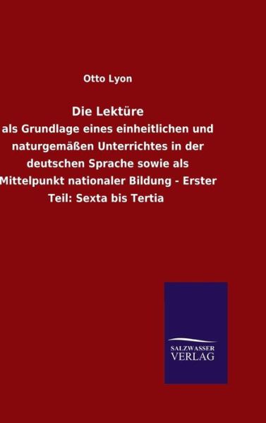 Die Lektüre - Lyon - Livros -  - 9783846062678 - 3 de janeiro de 2016