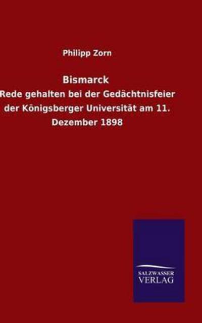 Cover for Zorn · Bismarck (Bok) (2015)