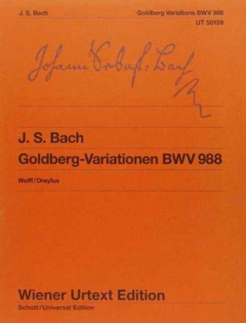 Cover for Bach · Goldberg Variations BWV 988 (Book)