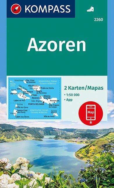 Cover for Mair-Dumont / Kompass · Kompass Wanderkarte: Azoren - Azores (Print) (2018)