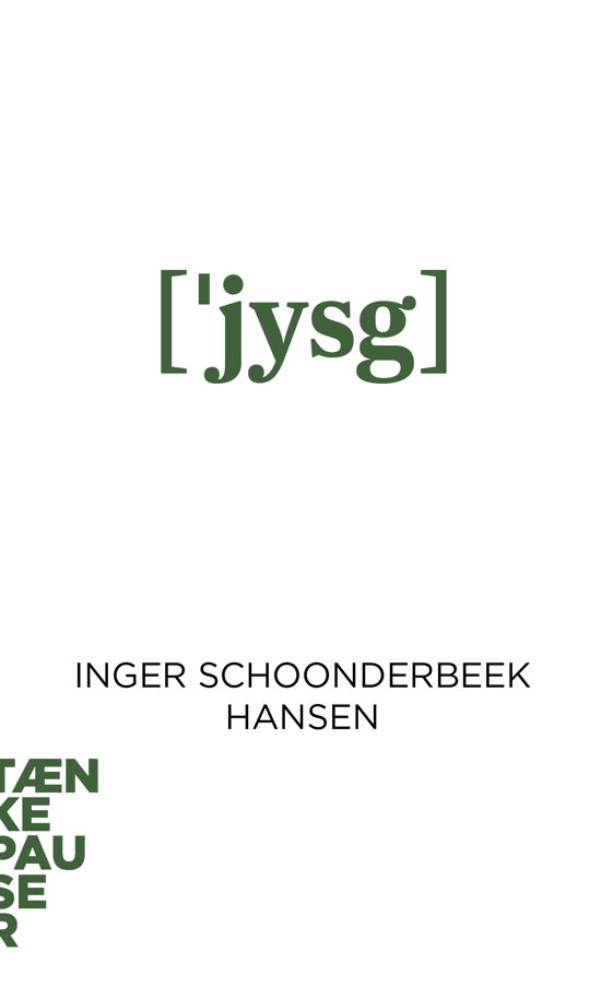 Cover for Inger Schoonderbeek Hansen · Tænkepauser: Jysk (Sewn Spine Book) [1er édition] (2022)