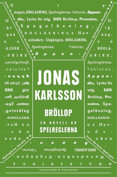 Cover for Jonas Karlsson · Bröllop: En novell ur Spelreglerna (ePUB) (2011)