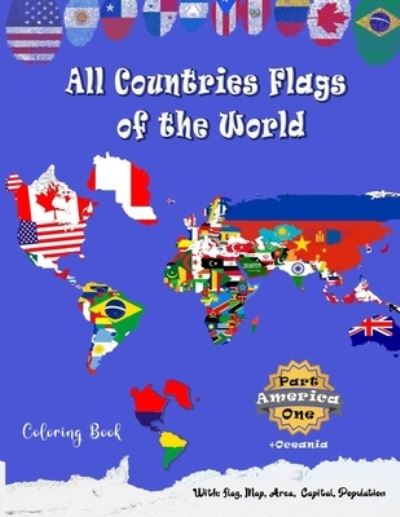 Cover for Sefar Keys Publishing · All Countries Flags of the World Coloring Book (Paperback Book) (2021)