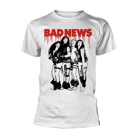 Cover for Bad News · Band (White) (T-shirt) [size S] [White edition] (2019)