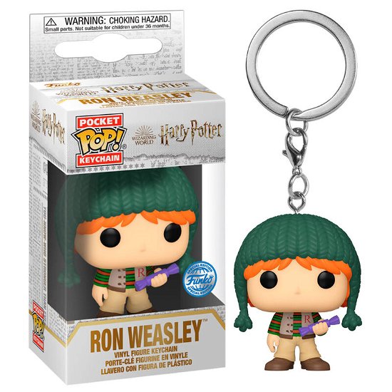 Harry Potter Holiday - Ron - Harry Potter: Funko Pop! Pocket Keychain - Produtos - Funko - 0889698686679 - 7 de outubro de 2022