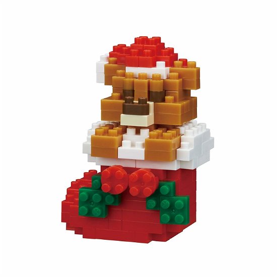 Christmas - Teddy Bear With Christmas Stocking - Nanoblock: Mini Collection Series - Produtos -  - 4972825205679 - 