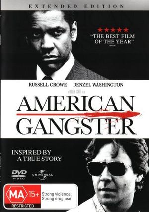 Cover for American Gangster (Extended Editition) (DVD) (2008)