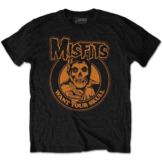 Misfits Unisex T-Shirt: Want Your Skull - Misfits - Merchandise -  - 5056368687679 - 