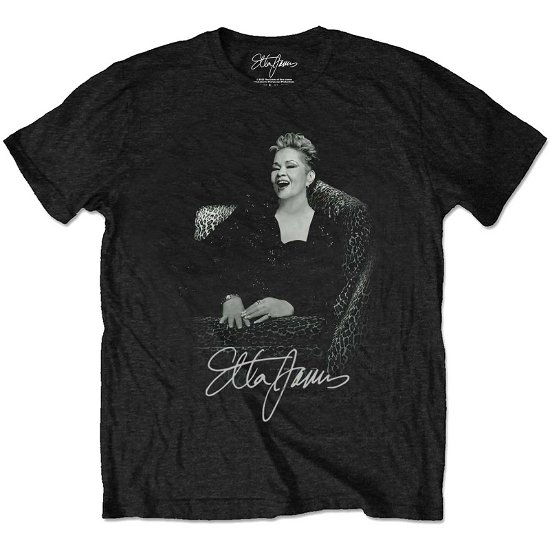 Cover for Etta James · Etta James Unisex T-Shirt: Etta Seated (T-shirt) [size L]