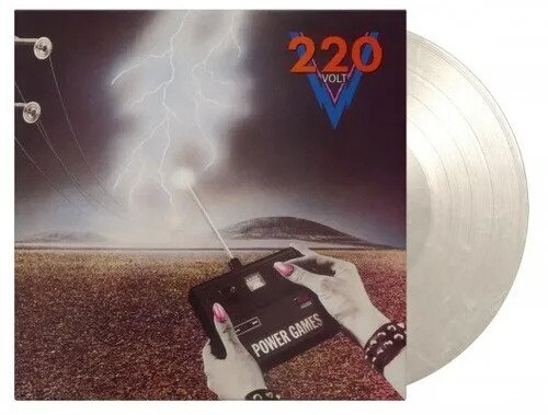 Cover for 220 Volt · Power Games (LP) [Crystal Clear &amp; White Marbled Vinyl edition] (2022)