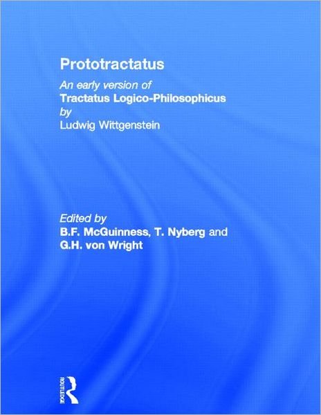 Cover for Ludwig Wittgenstein · Prototractatus - Routledge Library Editions (Gebundenes Buch) (1971)