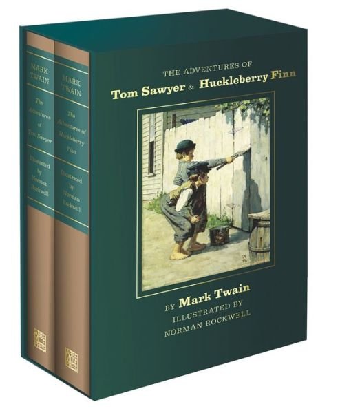 Cover for Mark Twain · The Adventures of Tom Sawyer and Huckleberry Finn (Hardcover Book) (2020)