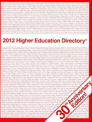 Cover for Higher Education Publications · Higher Education Directory, 2012 (Paperback Book) [30th edition] (2012)