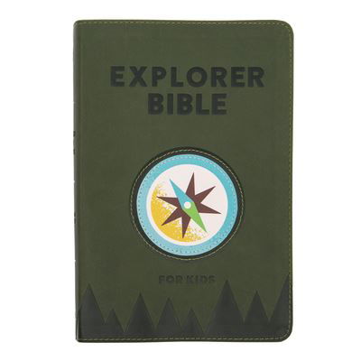 Cover for Csb Bibles By Holman · CSB Explorer Bible for Kids, Olive Compass LeatherTouch (Lederbuch) (2022)