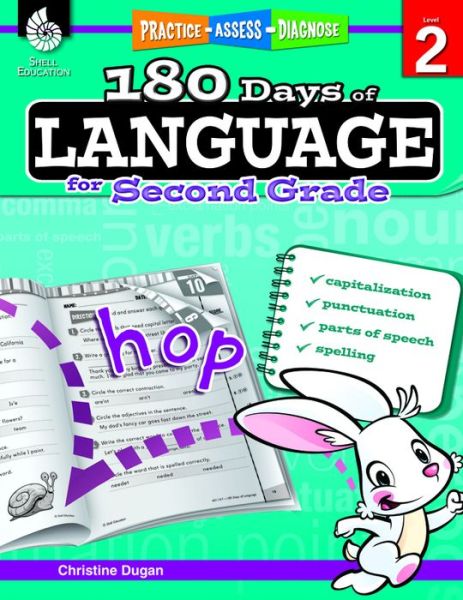 Cover for Christine Dugan · 180 Days™: Language for Second Grade: Practice, Assess, Diagnose - 180 Days of Practice (Paperback Book) (2014)