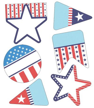 Stars and Stripes Cut-Outs - Carson-Dellosa Publishing - Gra planszowa - Carson Dellosa Education - 9781483835679 - 13 stycznia 2017