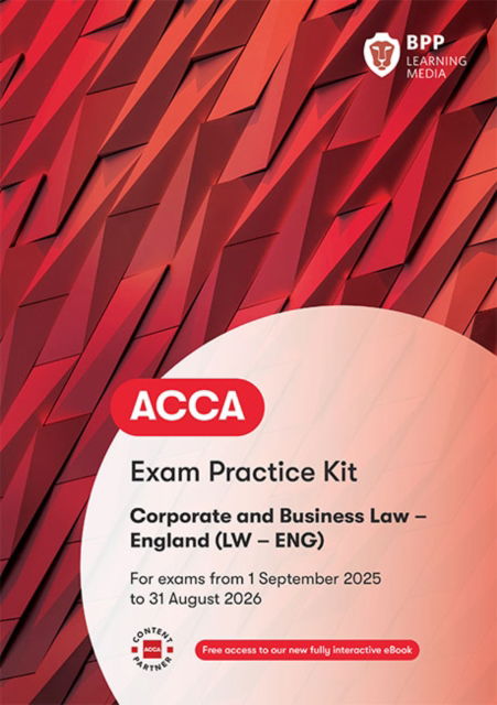 Cover for BPP Learning Media · ACCA Corporate and Business Law (English): Exam Practice Kit (Paperback Book) (2025)