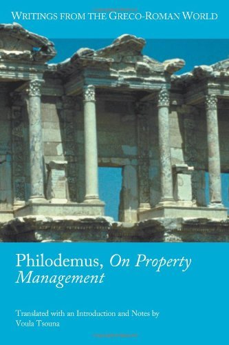 Cover for Voula Tsouna · Philodemus, On Property Management (Pocketbok) (2013)